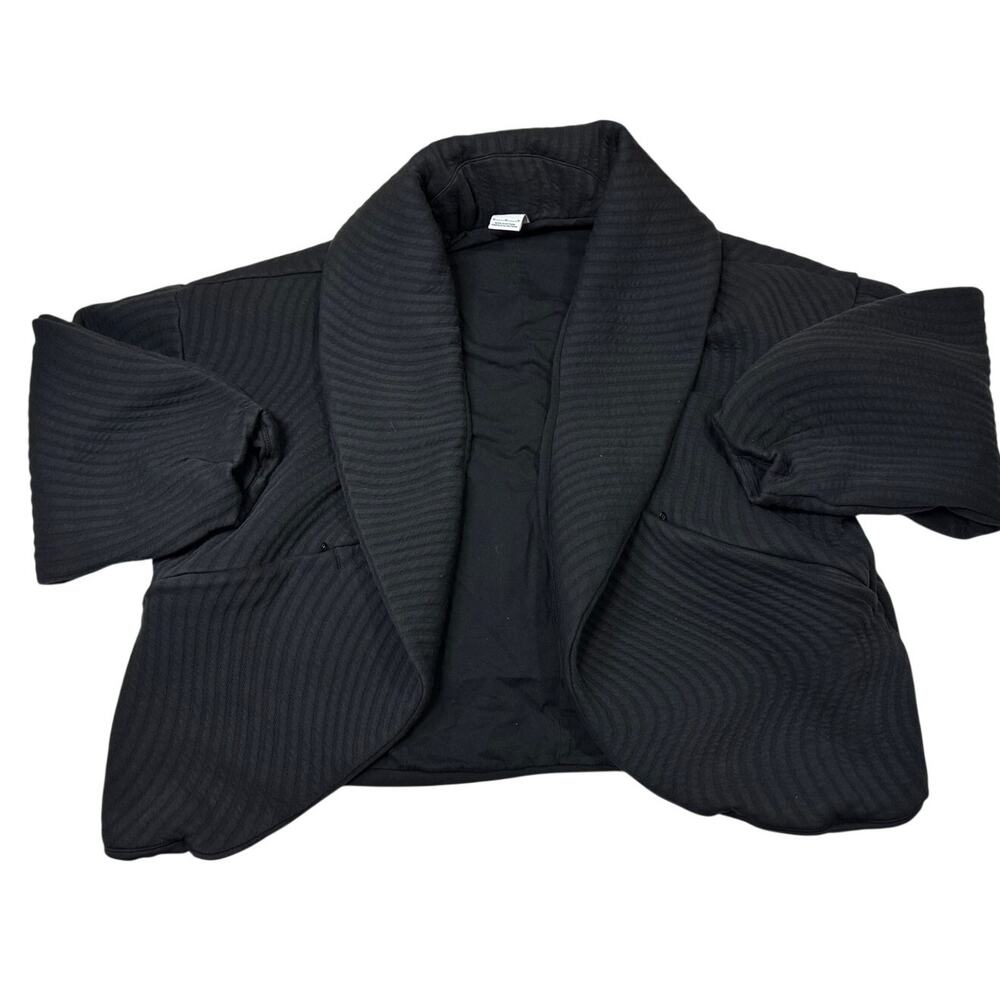 NIKE Serena Williams Design Crew Oversized Black Knit Jacket HF9597-010 Womens M